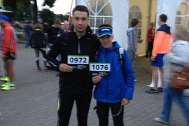 Ночной забег 2013, я третий в группе до 18 лет!!!
